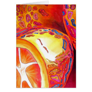 Kumquats orange citrus watercolour fruit art cards