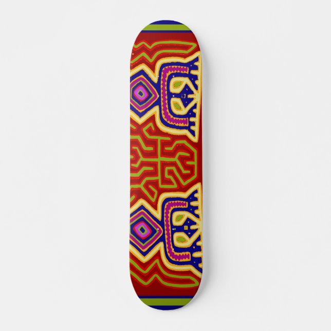 Kuna Indian Ancestral Spirit Skateboard Deck (Front)
