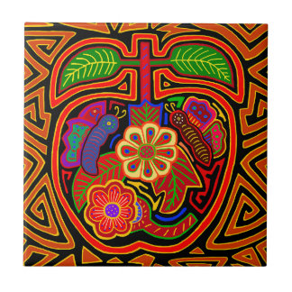 Kuna Indian Apple Ceramic Tile