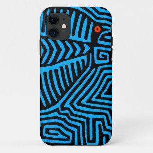 Kuna Indian Blue Bird iPhone 11 Case