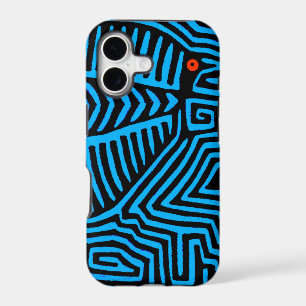 Kuna Indian Blue Bird iPhone 17 Case