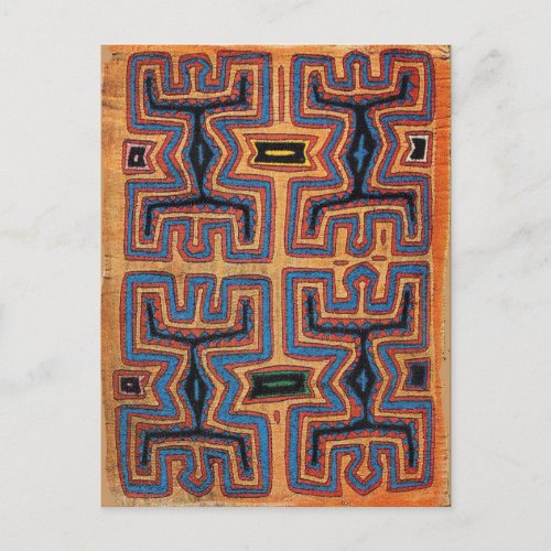 Kuna Indian Canoe Spirits Postcard