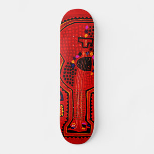 Kuna Indian Guitar Skateboard Deck