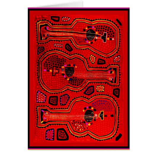 Kuna Indian Guitars Cards (Front)