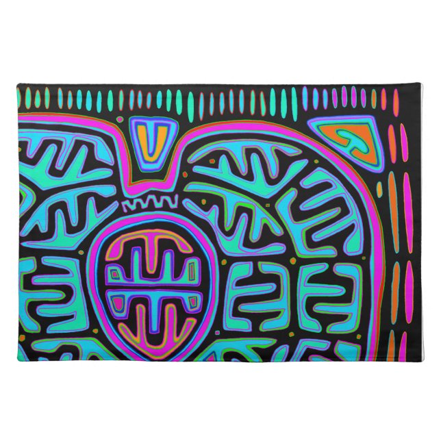 Kuna Indian Mariposa Cloth Placemat (Front)