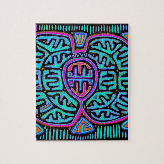 Kuna Indian Mariposa Jigsaw Puzzle (Vertical)