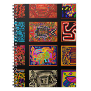 Kuna Indian Mola Collage Notebook