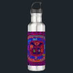 Kuna Indian Mola Compass Stainless Steel Water Bottle<br><div class="desc">Kuna Indian mola compass,  nautical compass,  mola folk art,  Kuna folk art,  Cuna Indian Compass,  tribal folk art,  boho decor,  indie art,  Virginia Vivier,  Vagabond Folk Art,  red black blue.</div>