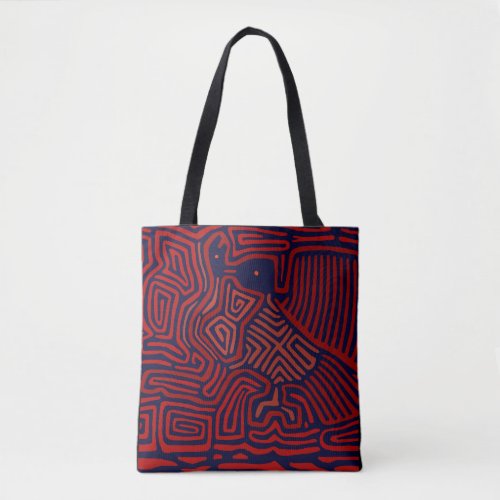 Kuna Indian Mola - Early Bird Gets the Worm - Tote