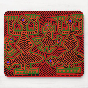 Kuna Indian Mola Spirits Mouse Pad