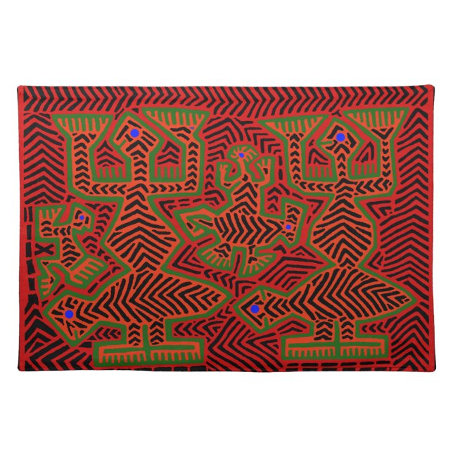 Kuna Indian Mola Spirits Placemat (Front)