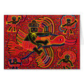 Kuna Indian Stork Bringing Baby Design (Front Horizontal)