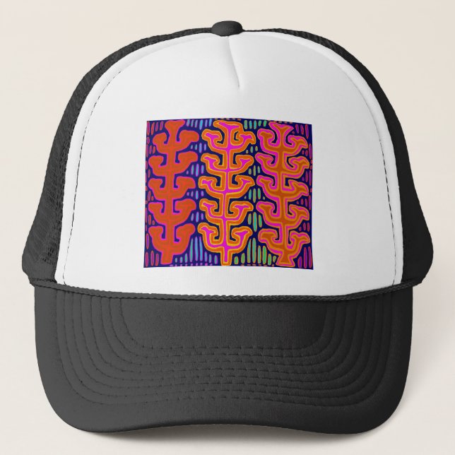 Kuna Indian Trees Trucker Hat (Front)