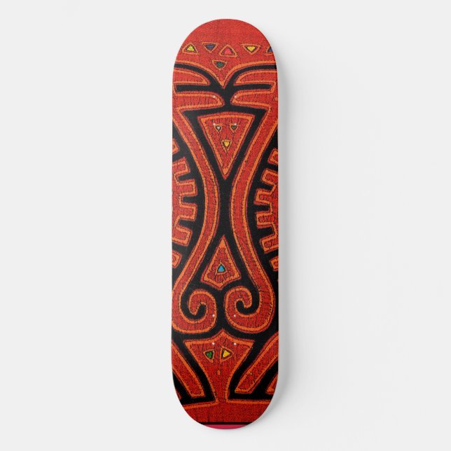 Kuna Indian Tribal Skateboard Deck (Front)