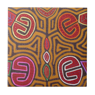 Kuna Mola- Pomegranate Tile