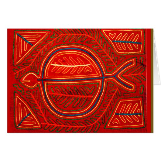 Kuna Mola Stingray Cards (Front Horizontal)