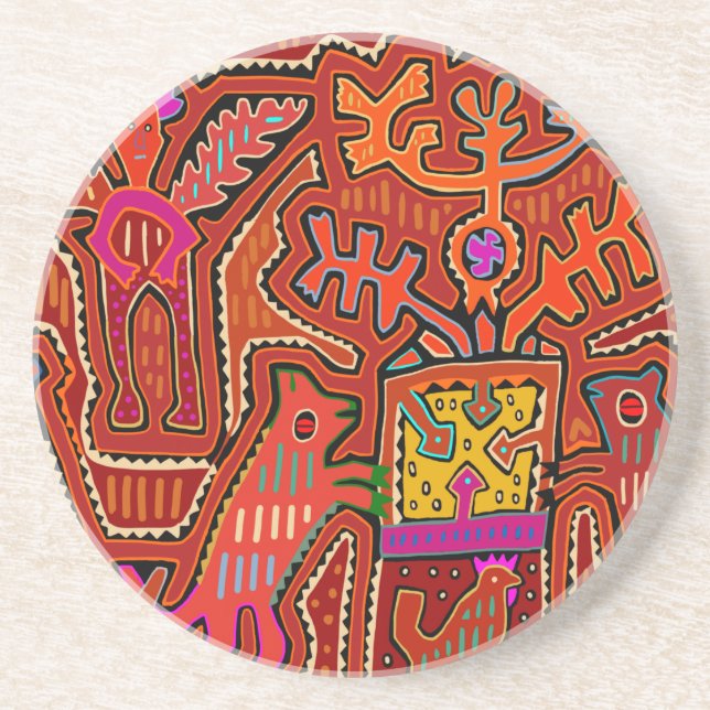 Kuna Shaman Peyote Ritual - SCOTUS Cuts my Rights Coaster (Front)