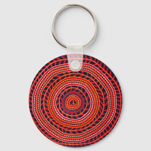 Kuna Tribal Universal Sun Keychain