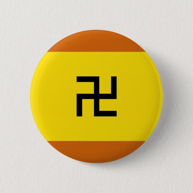 Kuna Yala ethnic flag panama Pinback Button (Front)