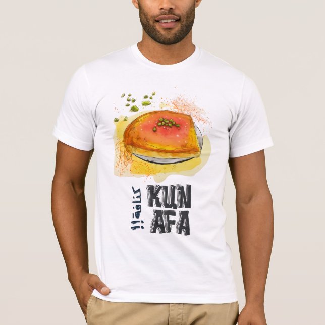 Kunafa Knafeh Arabic Sweets كنافة نابلسية فلسطين T-Shirt (Front)
