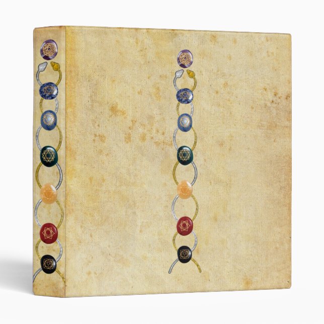 Kundalini Chakras 3 Ring Binder (Front/Spine)