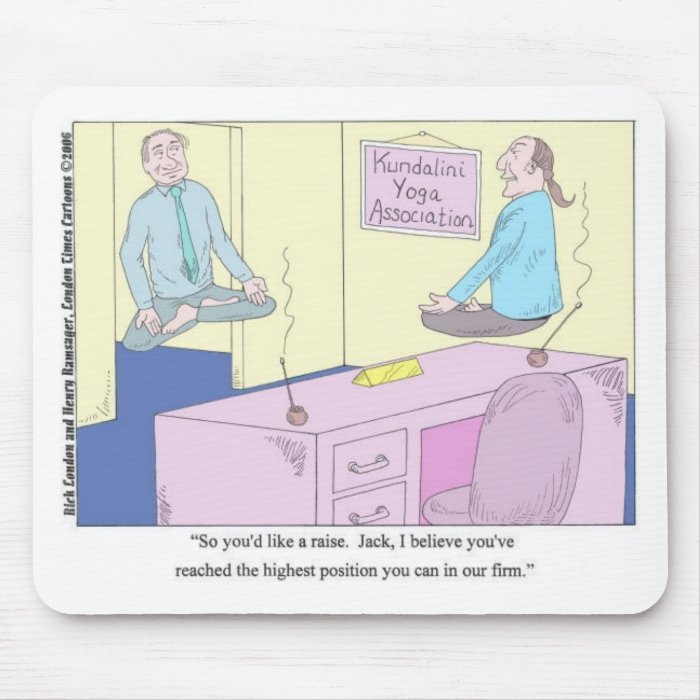 Kundalini Inc. Yoga Cartoon Gifts & Collectibles Mouse Pad