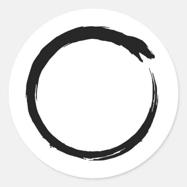 Kundalini ouroboros  classic round sticker (Front)