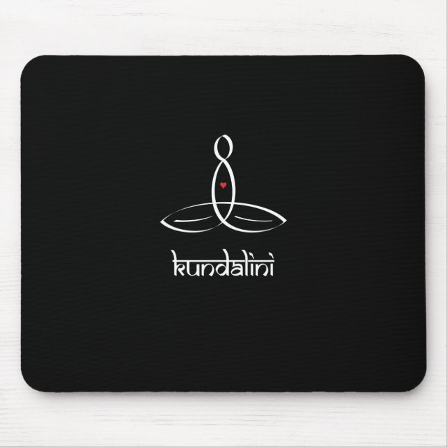 Kundalini - White Sanskrit style Mouse Pad (Front)