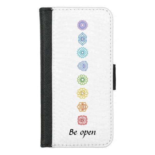 Kundalini Yoga Chakras Be Open iPhone 87 Wallet Case