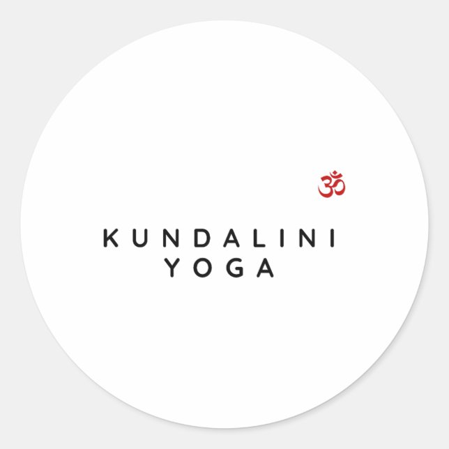 Kundalini Yoga Instructor Kundalini Yoga Beginner  Classic Round Sticker (Front)
