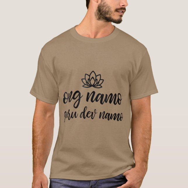 Kundalini Yoga  Ong Namo Guru Dev Namo T-Shirt (Front)