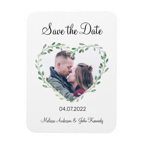 Kundenspezifisch Foto Herz Save the Date Magnet