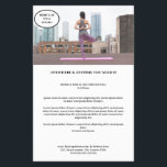 Kundenspezifischer Foto Flyer<br><div class="desc">Kundenspezifischer Foto-Flyer in Weiß-Schwarz. Gut geeignet für Yoga,  Fitness und andere Dienstleistungen. Edit Sie ihr Produkt einfach in dem Sie ihr Photo hochladen und ihren Text eingeben. Sie könnnen die Schriftart,  Farbe und die Position individuell durch "weitere Personalisierung" auswählen.</div>