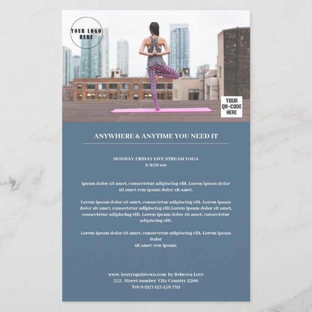 Kundenspezifischer Foto Flyer (Front)