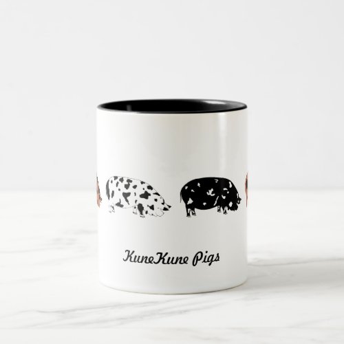 KuneKune Pigs Two_Tone Coffee Mug