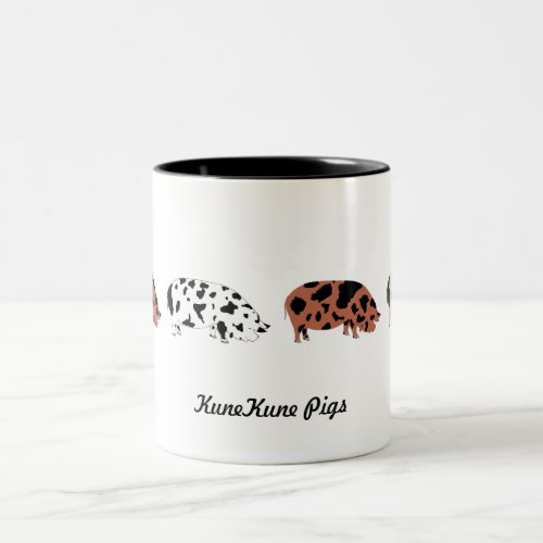KuneKune Pigs Two_Tone Coffee Mug
