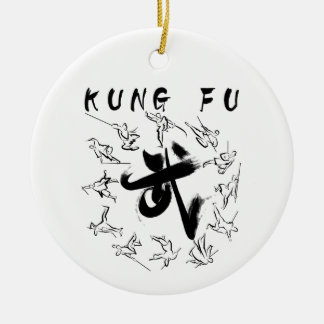 kung fu (功夫) ceramic ornament