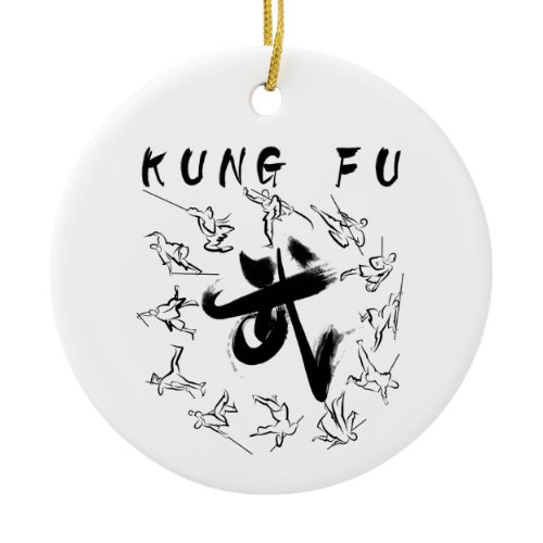 kung fu (功夫) ceramic ornament