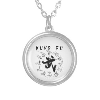 kung fu (功夫) silver plated necklace