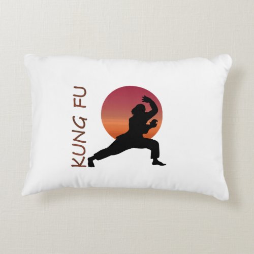 Kung fu accent pillow