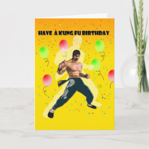 kung fu birthday card