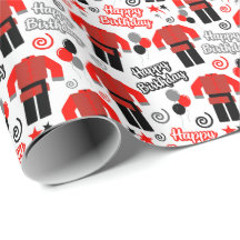 Kung Fu Birthday Wrapping Paper