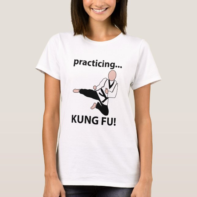 Kung Fu Black Belt Martial Arts  T-Shirt (Front)