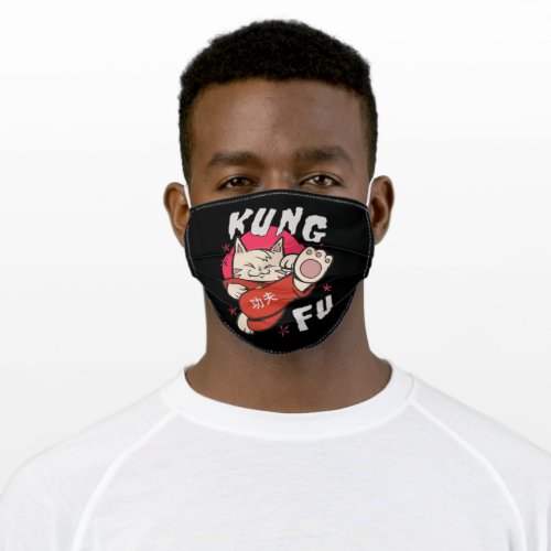 Kung Fu Cat Adult Cloth Face Mask