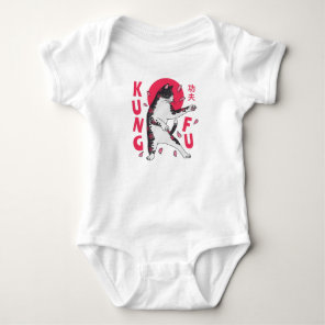 Kung Fu Cat Baby Bodysuit