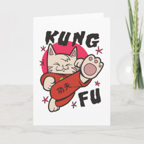 Kung Fu Cat Card