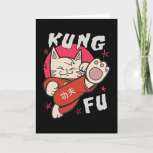 Kung Fu Cat Card