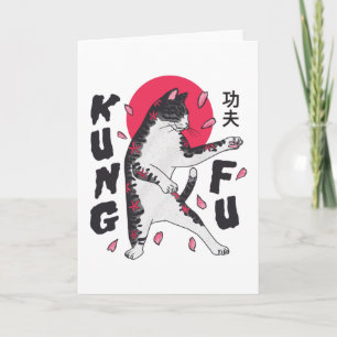 Kung Fu Cat Card