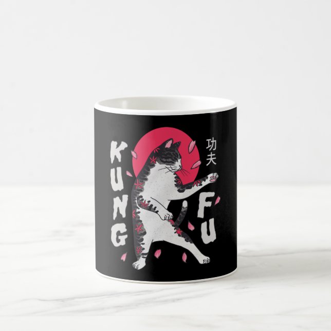Kung Fu Cat Coffee Mug (Center)
