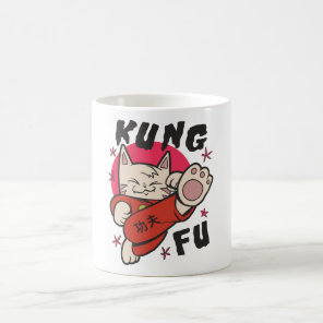 Kung Fu Cat Coffee Mug